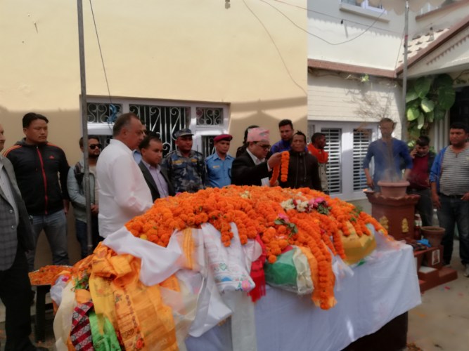 Speaker Mahara extends tribute to NC leader Khadka