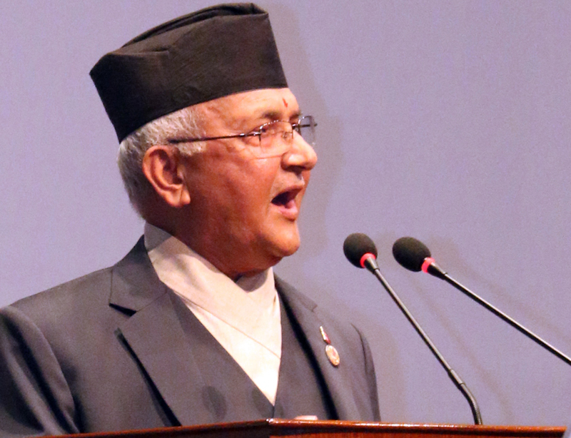 PM Oli pledges to slacken legal complexities in development process