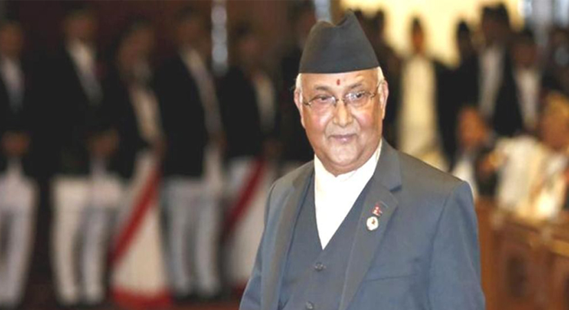 Prime Minister Oli arrives Jhapa