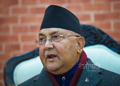 PM Oli visits Grande Hospital for regular checkup