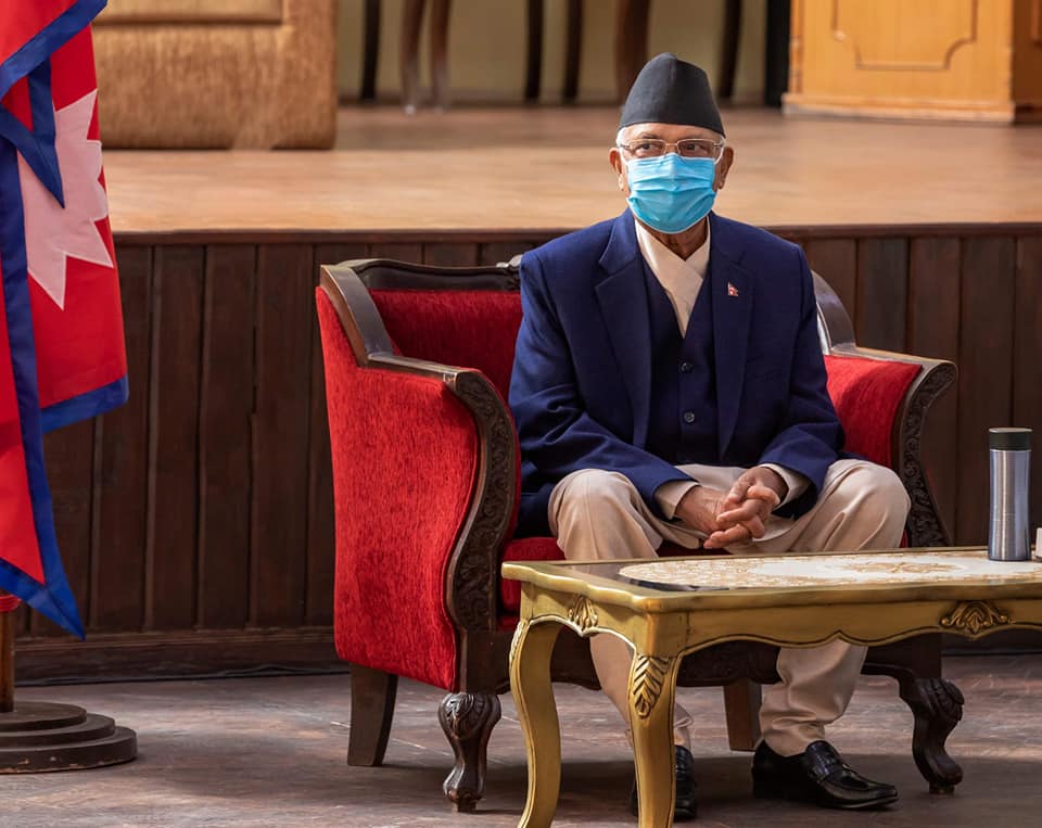 नेपाल अझै उच्च जोखिममा छ : प्रधानमन्त्री ओली