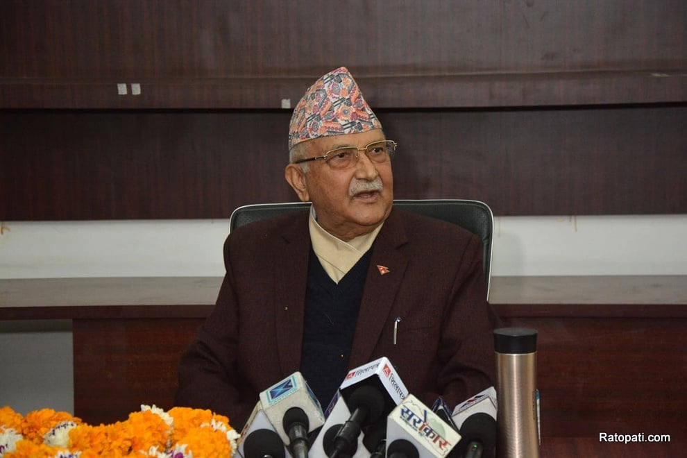 Oli organizing press conference to state UML’s position on MCC ratification today
