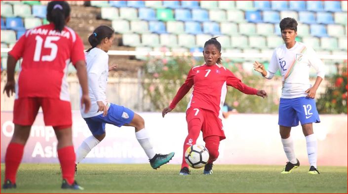 ओलम्पिक महिला फुटबल छनोटः नेपाल र बङ्गलादेश खेल्दै
