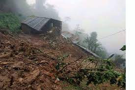 Eight household displaced by landslides