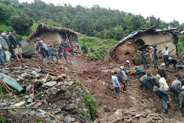 Seven thousand people likely to be affected due to landslide and flooding in Tanahun