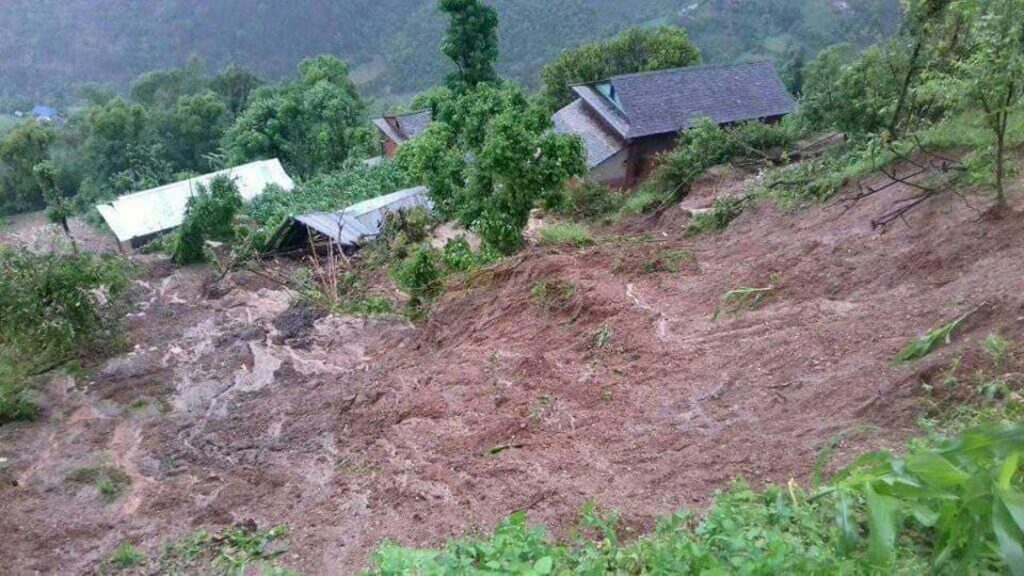 156 families displaced by monsoon-related disasters in Tanahu