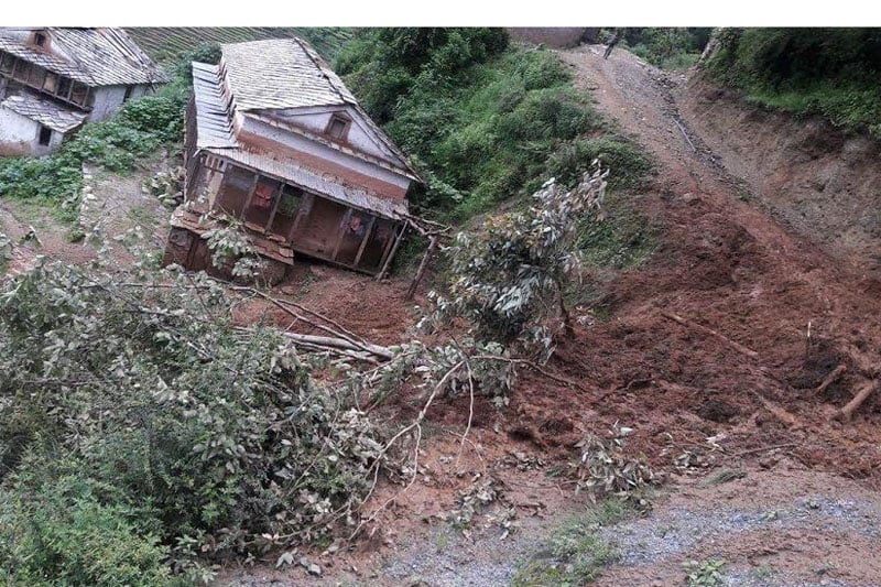 Landslide displaces 94 families in Bajura