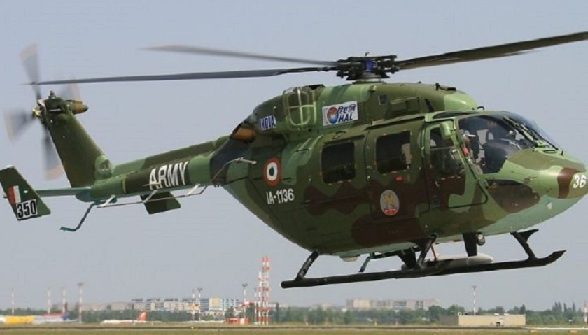 भारतीय सेनाको हेलिकप्टर दुर्घटना