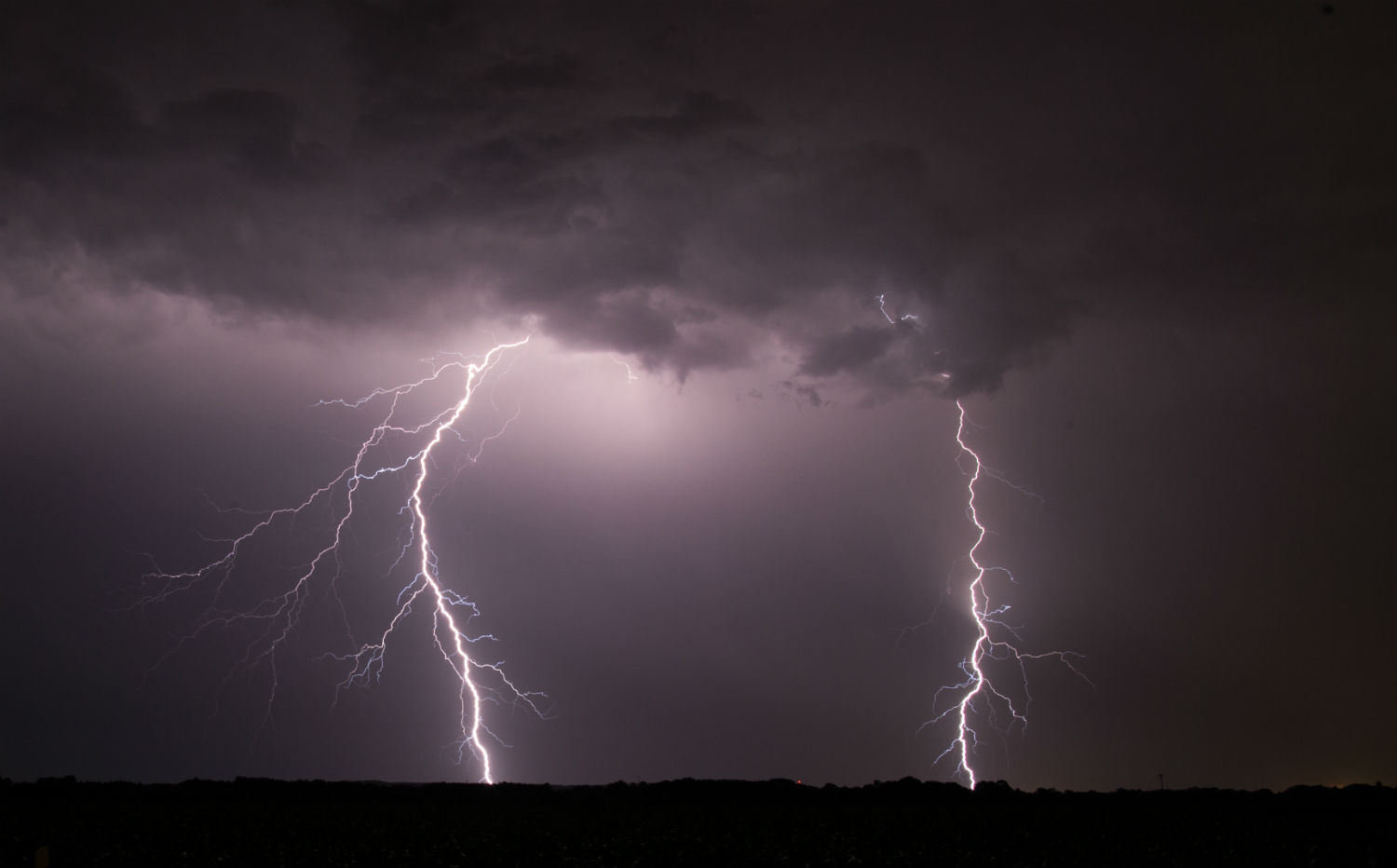 Lightning kills two women, one injured