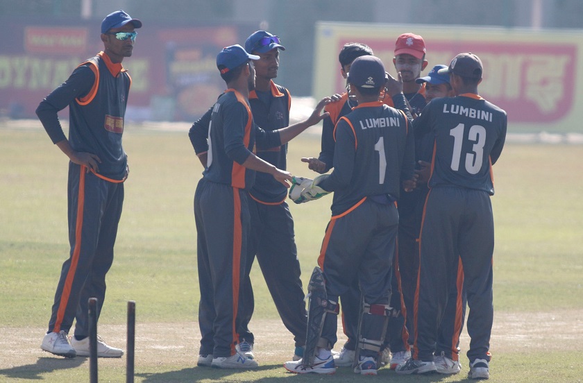 यु–१९ राष्ट्रिय क्रिकेट : लुम्बिनी प्रदेश फाइनलमा
