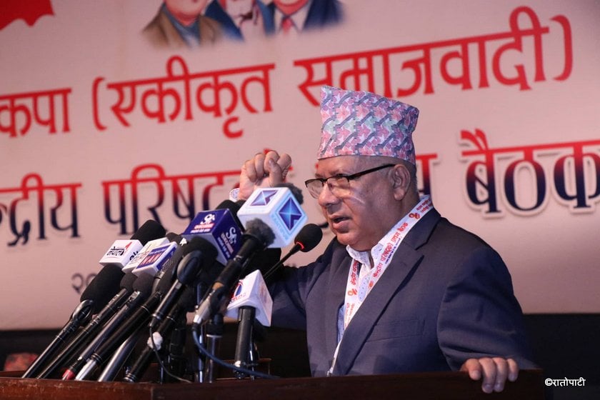 स्थानीय चुनावमा २८ प्रतिशत उम्मेदवार उठाउँदा ९ लाख मत ल्यायौं : माधव नेपाल
