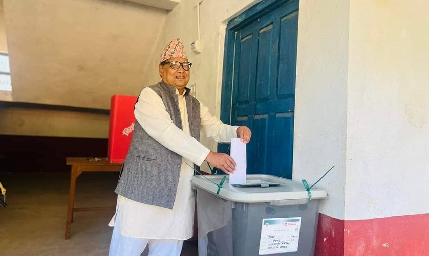 माओवादी प्रवक्ता महराले गरे मतदान