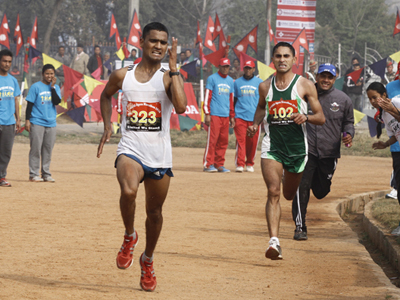 Nepali Army's Mahatara finishes first in ultra-marathon