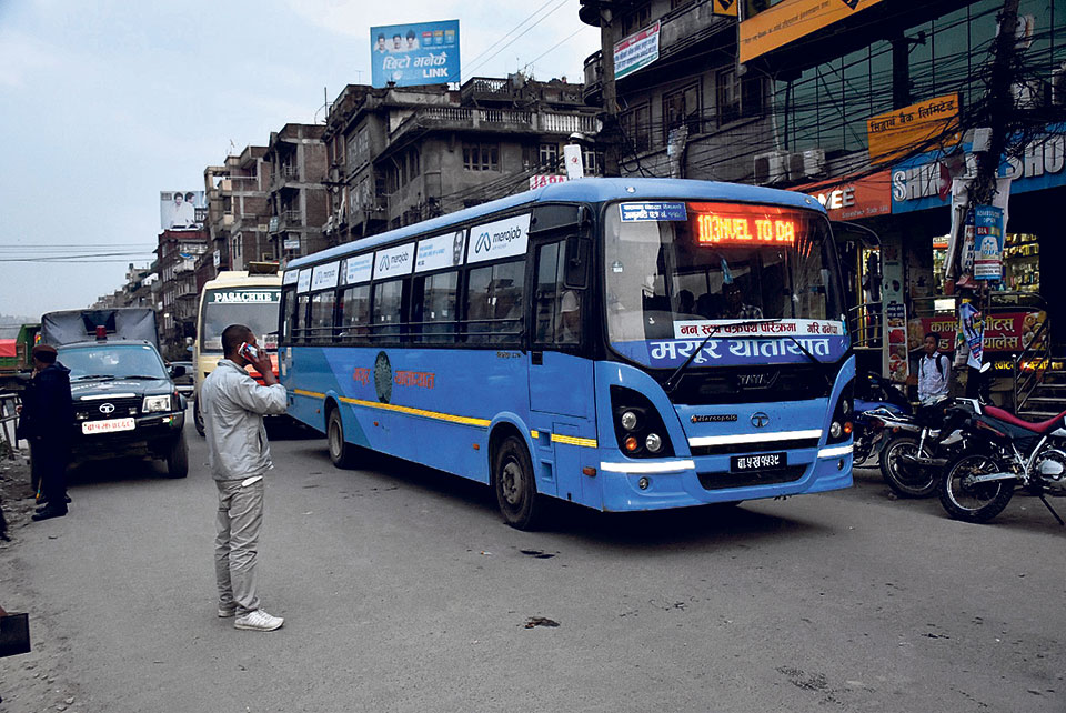 Mayur company resumes bus service in Kathmandu