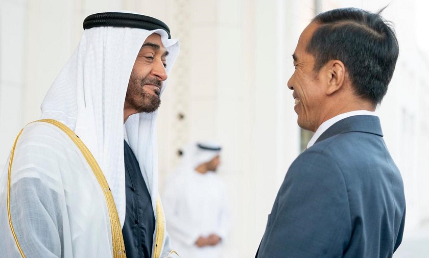 Abu Dhabi crown prince meets visiting Indonesian president