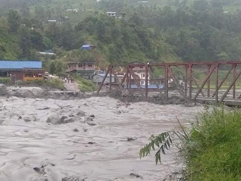 Melamchi flood: Chanaute bridge swept away (with photos)