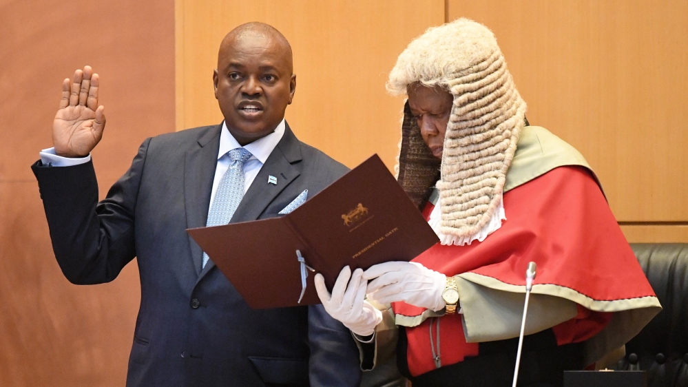 Masisi sworn in as Botswana's 5th president