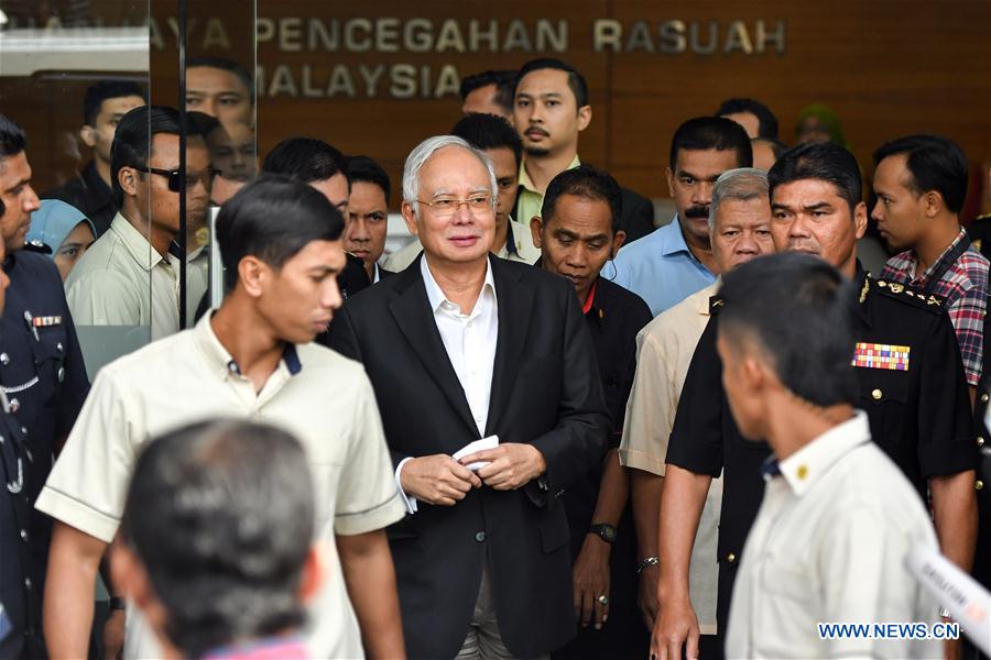 Former Malaysian PM Najib allowed to go home after 2nd round of questioning