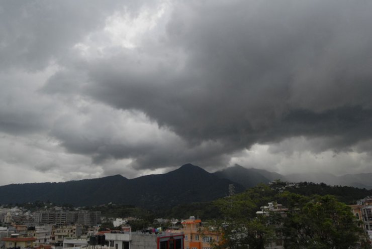 Low pressure system causes cloudy weather in most parts of the country