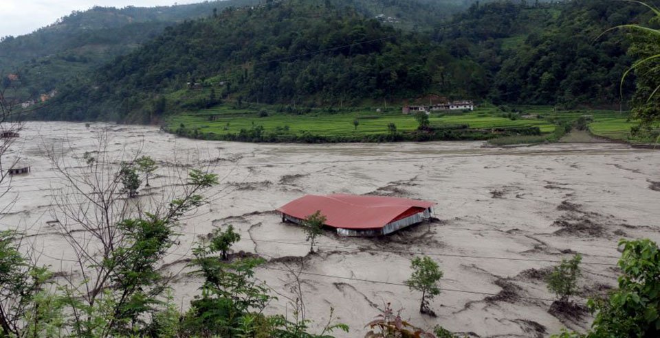 Two persons die, over dozen displaced in Baglung in monsoon-induced disasters in two months