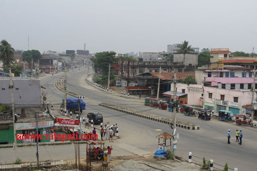 निषेधाज्ञासँगै सुनसान बन्यो विराटनगर, तस्बिरमा हेर्नुहोस्