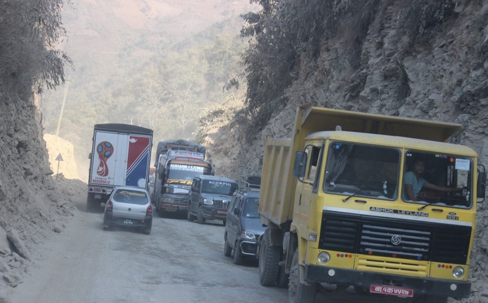 Traffic resumes along Narayanghat-Muglin section