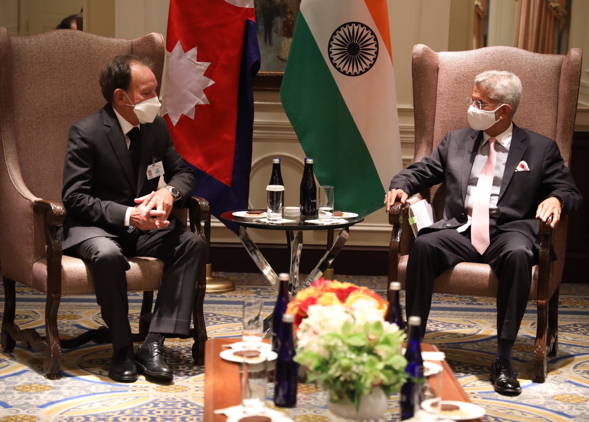 Foreign Minister Dr Khadka-Indian External Affairs Minister meet