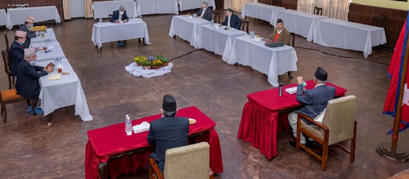 नेकपा सचिवालय बैठक : मन्त्रिमण्डल पुनर्गठनबारे छलफल हुँदै