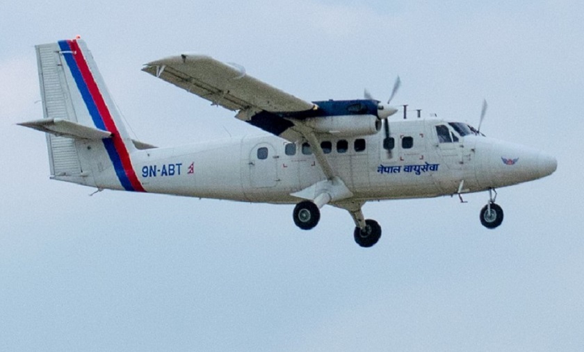 भैरहवामा नेपाल वायुसेवाको जहाजले परीक्षण उडान भर्ने