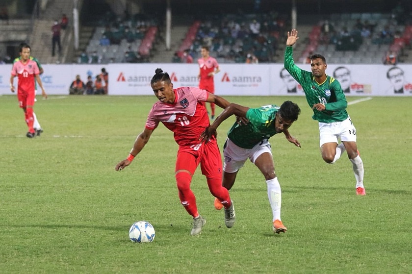 नेपाली राष्ट्रिय फुटबल टीम दोस्रो खेल जित्ने लक्ष्यका साथ तयारीमा