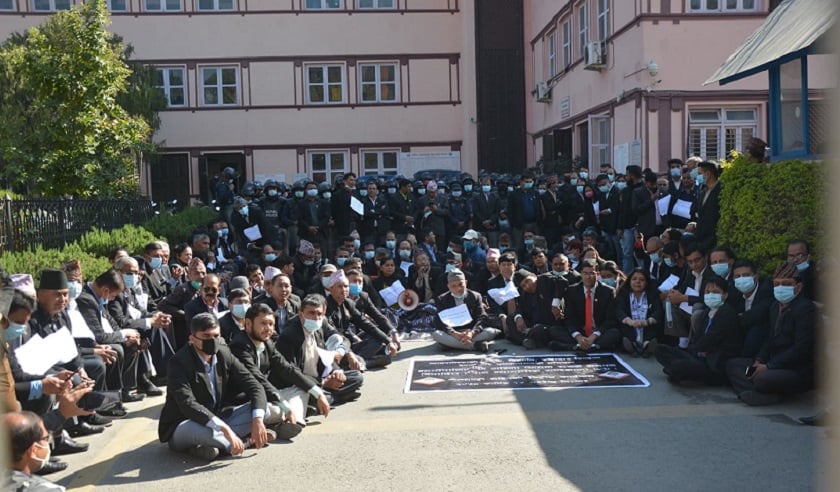 Nepal Bar Association unveils series of protests