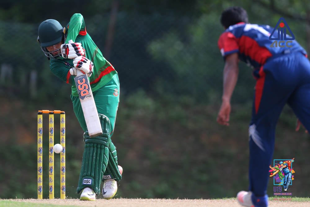 एसीसी यू–१९ एसिया कप : रोमाञ्चक खेलमा नेपाल बंगलादेशसँग २ विकेटले पराजित