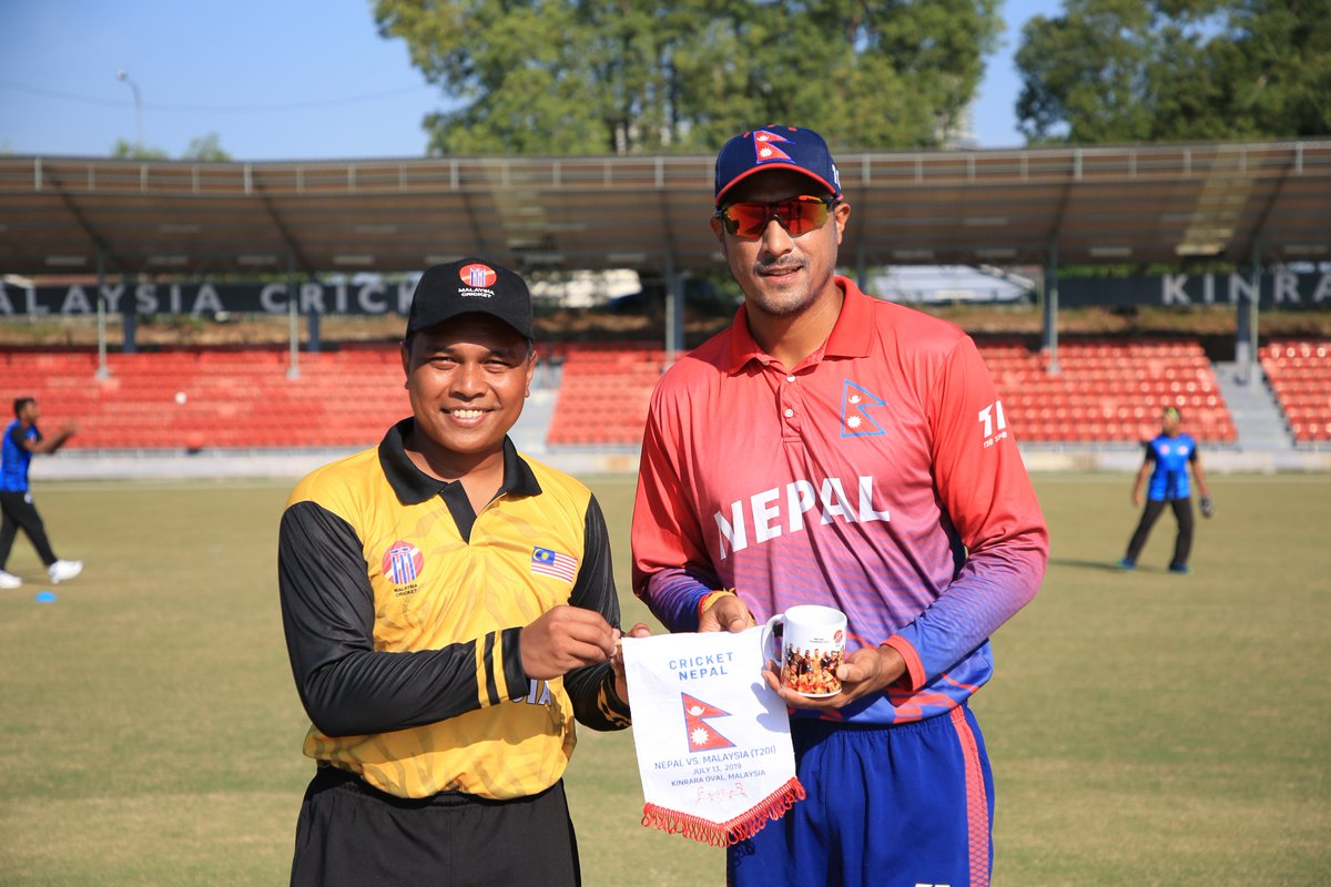 रोमाञ्चक खेलमा नेपालद्वारा मलेसिया ६ रनले पराजित