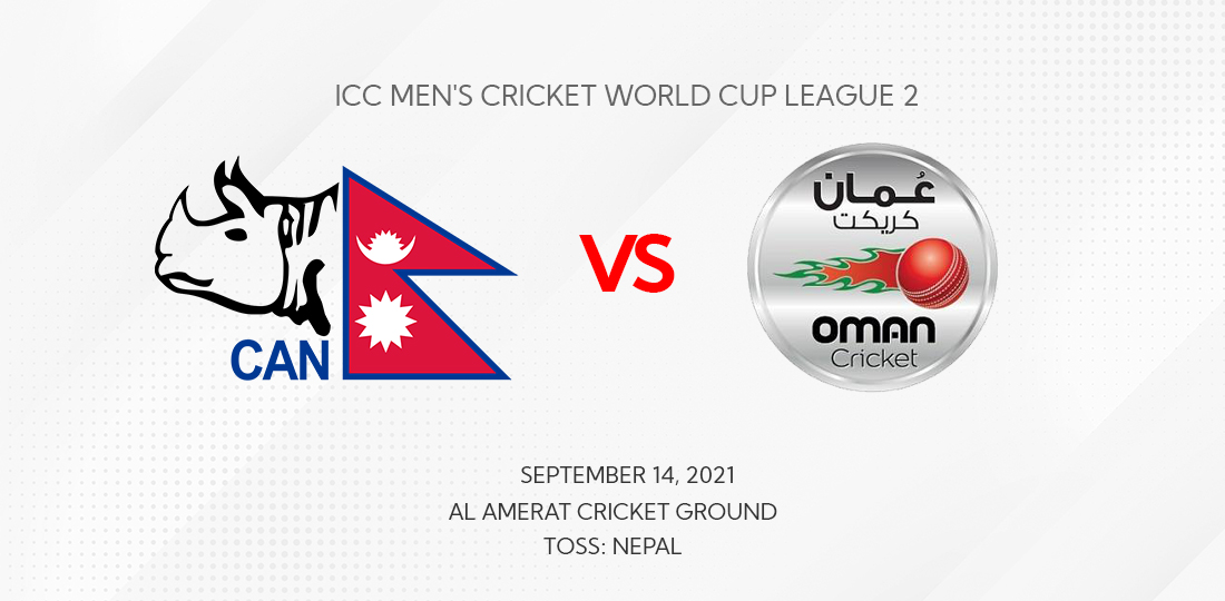 WCL2: Nepal batting first aganst Oman after winning toss