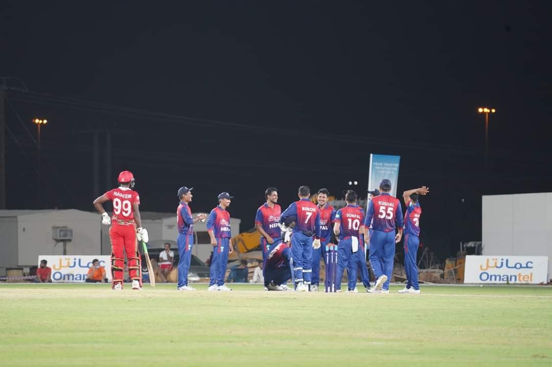 Nepal thrashes Oman by seven wickets