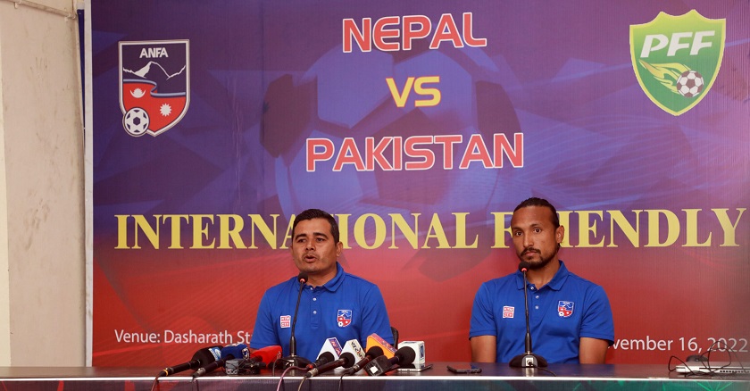 नेपाल र पाकिस्तानबीच मैत्रीपूर्ण फुटबल खेल आज