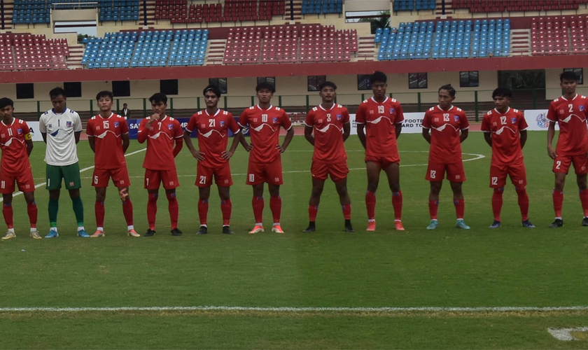 नेपाली यू–२० फुटबल टोली भोलि स्वदेश फर्कने