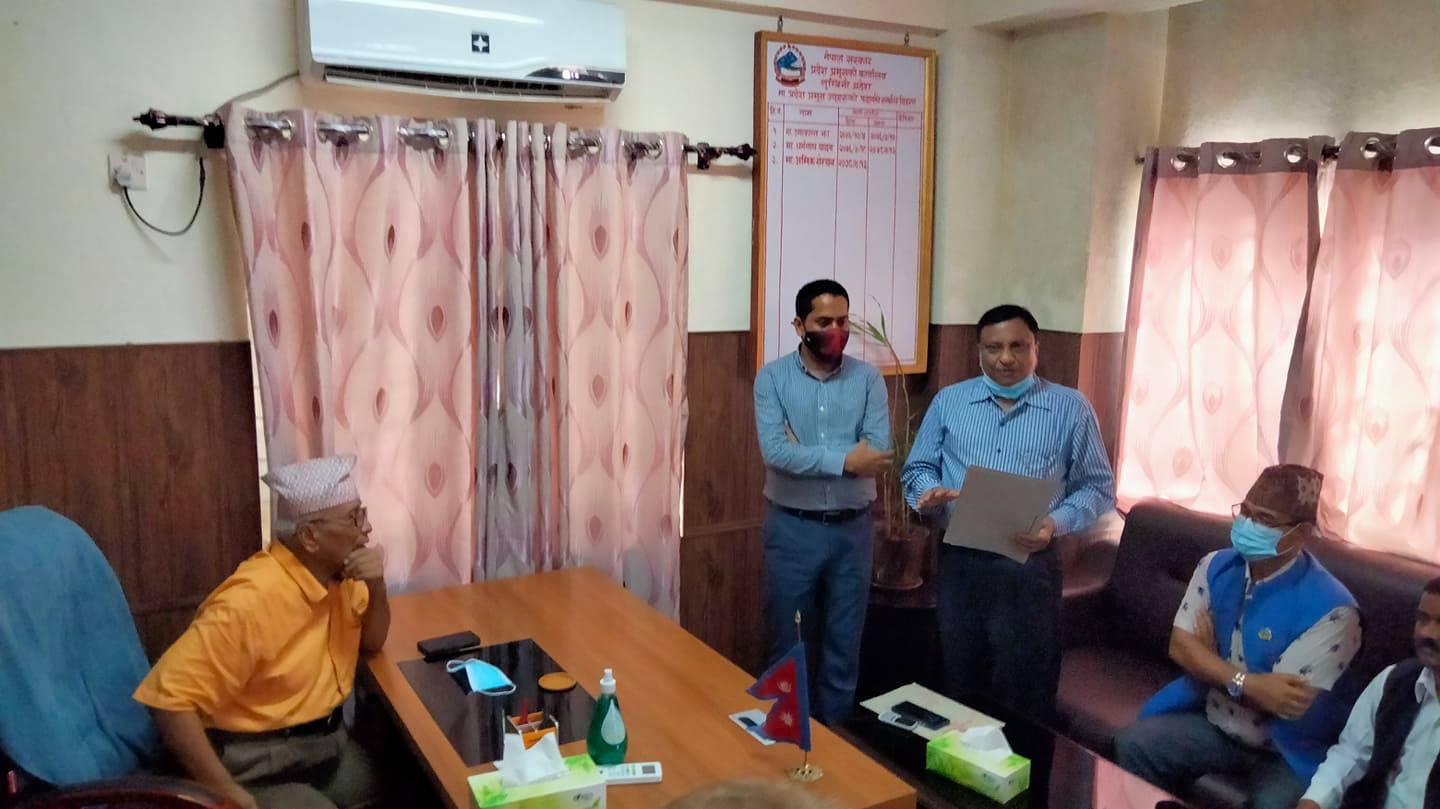 लुम्बिनी प्रदेशमा १६८ (२) बमोजिमको सरकार गठन गर्न मागसहित प्रदेश प्रमुखसमक्ष निवेदन पेश