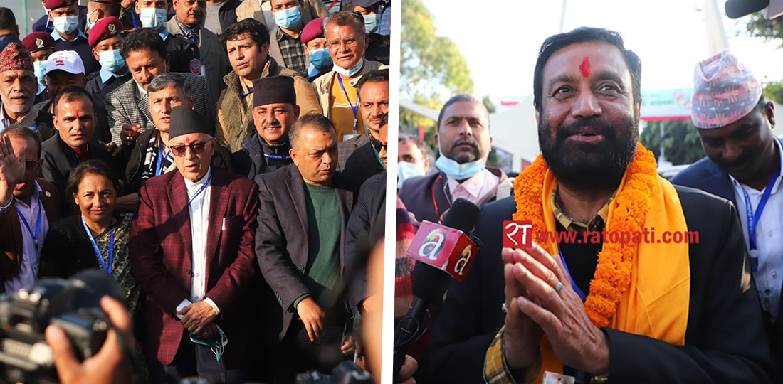 Nidhi, Koirala file nominations for NC Prez