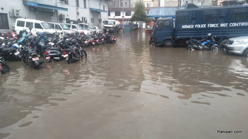 IN PICS: Heavy rainfall inundated the Election Commission office