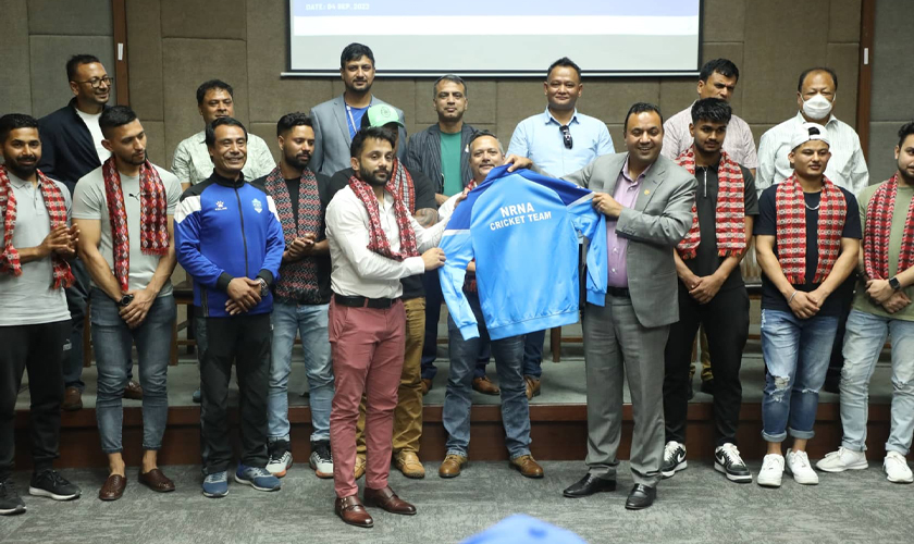 एनआरएनए क्रिकेट टोलीको घोषणा