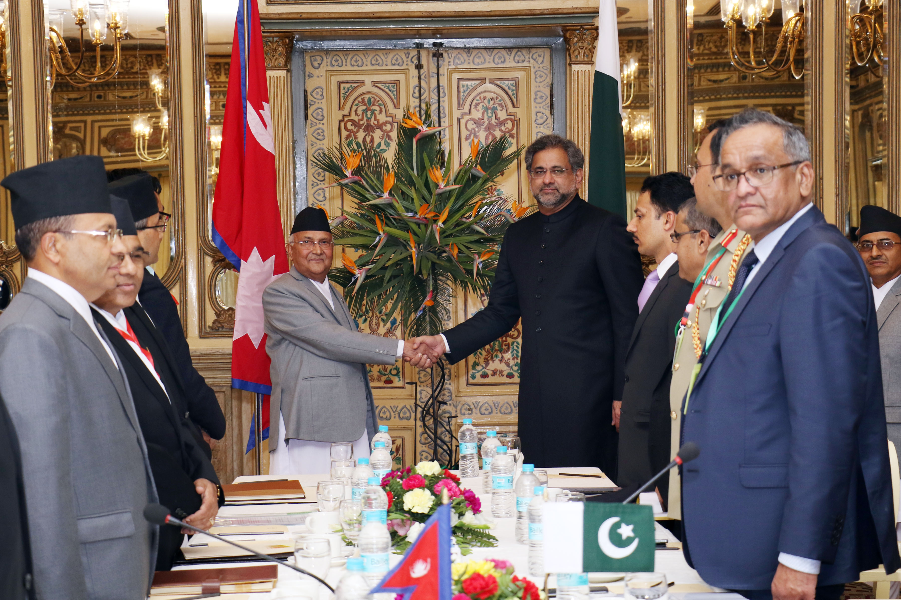 PM Oli and Pakistani PM Abbasi agree to revitalize SAARC process