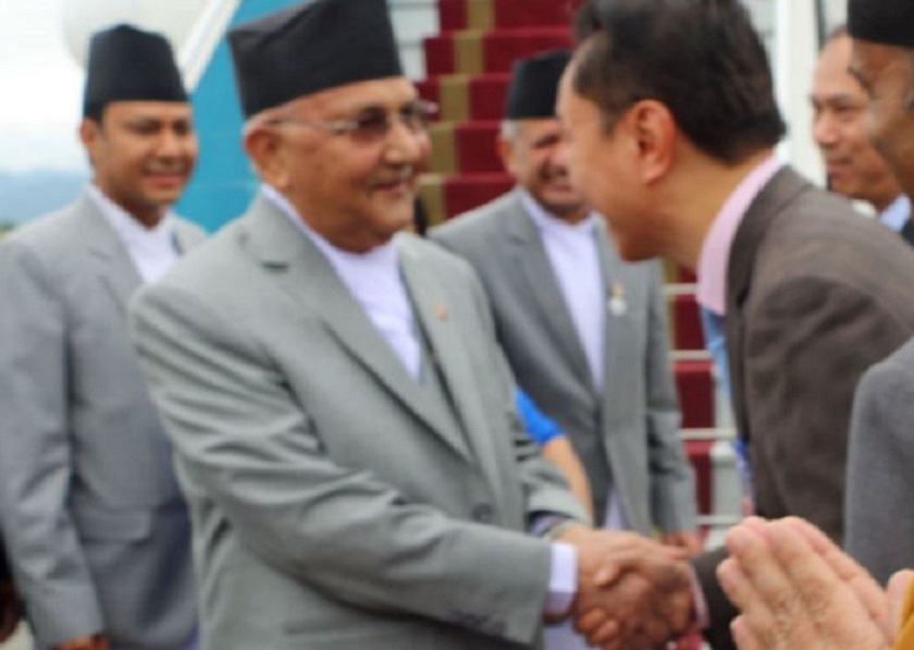 Prime Minister Oli reaches Combodia