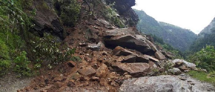 Ranke-Phidim road obstructed by landslide