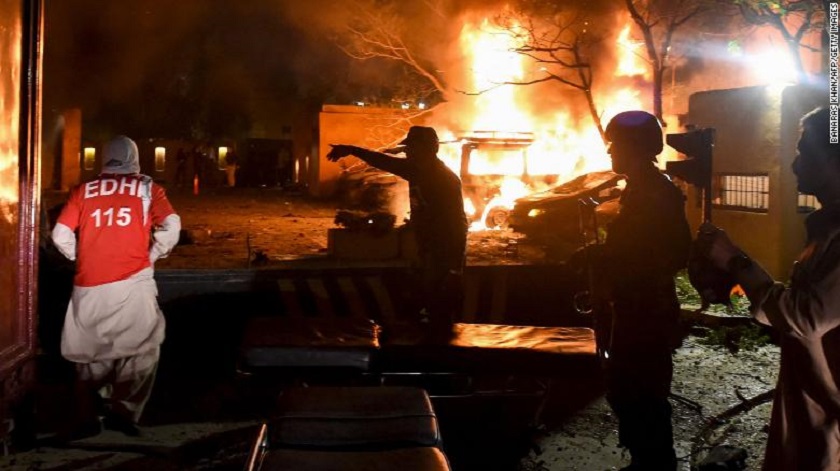 पाकिस्तानको एउटा होटलमा बम विस्फोट, कम्तीमा चार जनाको मृत्यु