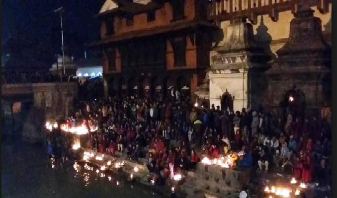 Devotees throng in Hindu shrines to observe Bala Chaturdashi
