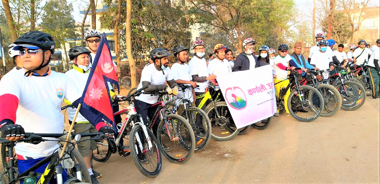 कर्णाली उत्सव : वीरेन्द्रनगरमा साइकल र्‍याली