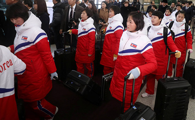 N. Korean athletes arrive in S. Korea for joint Asiad training