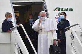 Pope Francis leaves Rome for historic Iraq trip