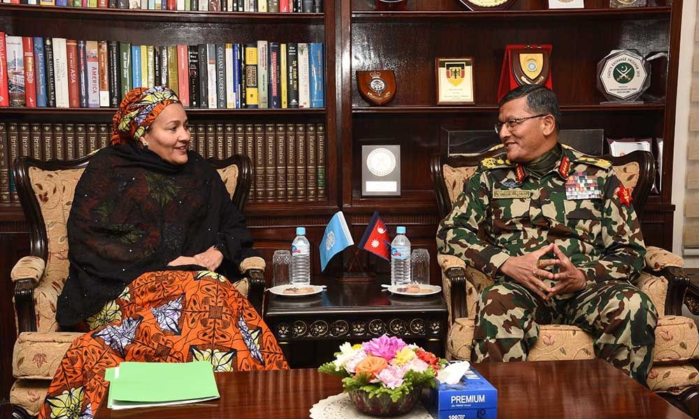 UN USG meets Army Chief